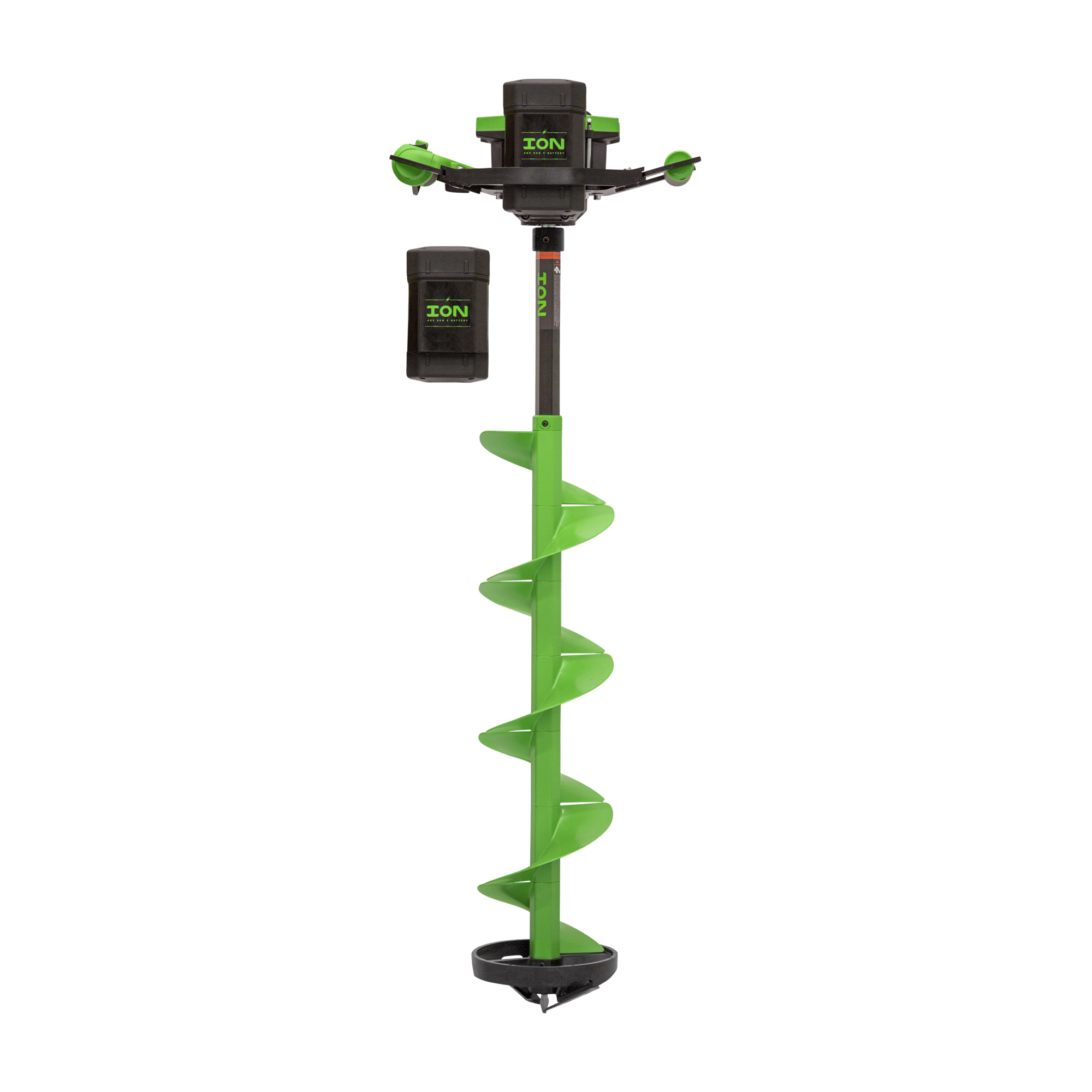 ION, 8in. Alpha Plus Composite Ice Auger, 2 Batteries, Model# 59350